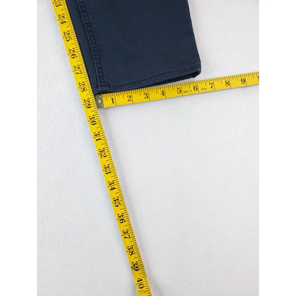Banana Republic Travel Jean Mens 31x30 Navy Blue Slim Fit Tapered Chino Stretch